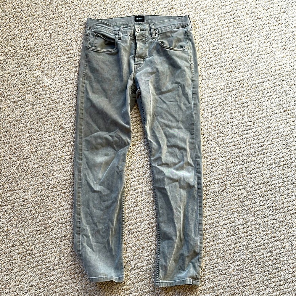 Hudson Byron Jeans - Grey / Green - 34”